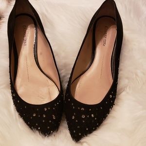 Gianni Bini black suede  flats